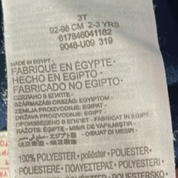 Vintage Levi's Boy's 3T Navy Full Zip Spellout Jacket - Picture 10 of 11